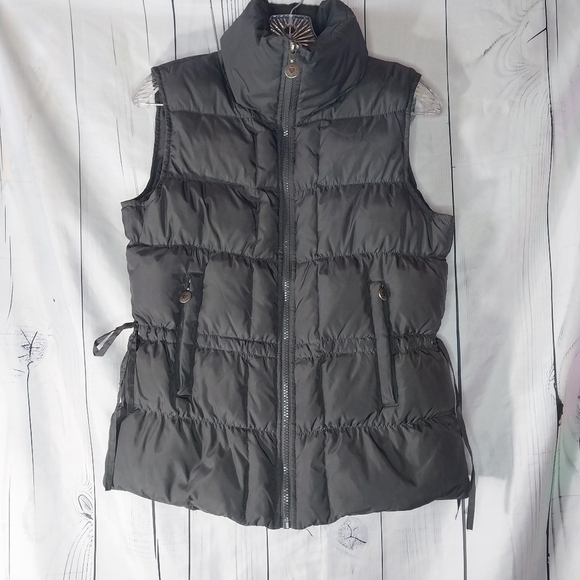 Betsey Johnson Jackets & Blazers - Betsey Johnson Quilted Charcoal Gray Cozy Casual Layering Piece Puffer Vest